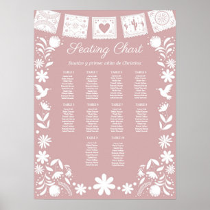 BAUTIZO Pink Cielito Lindo Seating Chart