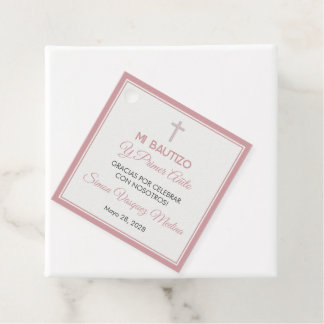 Bautizo y Primer Añito Baptism and First Birthday Favor Tags