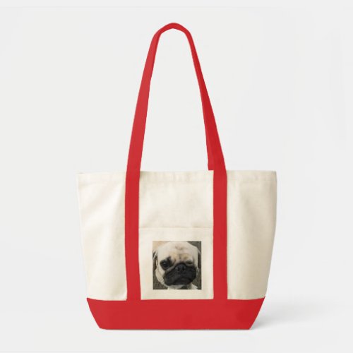 Bauwk  Cute Pug Puppy Dog  かわいい 子犬 Tote Bag