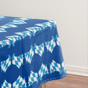 BAVARIA Bayern Flag Map Outline OKTOBERFEST Tablecloth