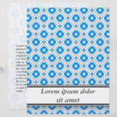 Bavaria Blue Graphical Invitation (Front/Back)