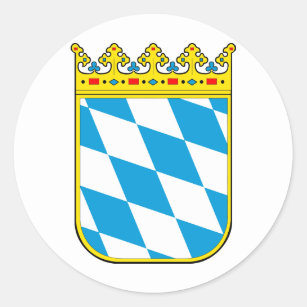 Bavaria Coat of Arms Classic Round Sticker