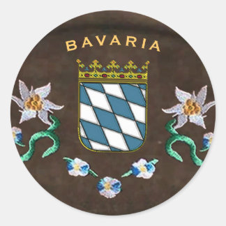 Bavaria Coat of Arms Classic Round Sticker