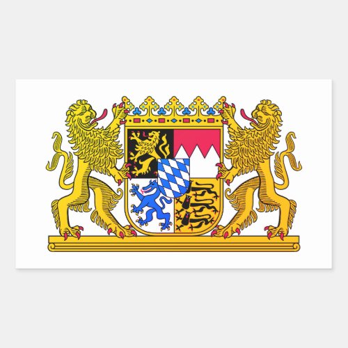 Bavaria coat of arms _ GERMANY Rectangular Sticker