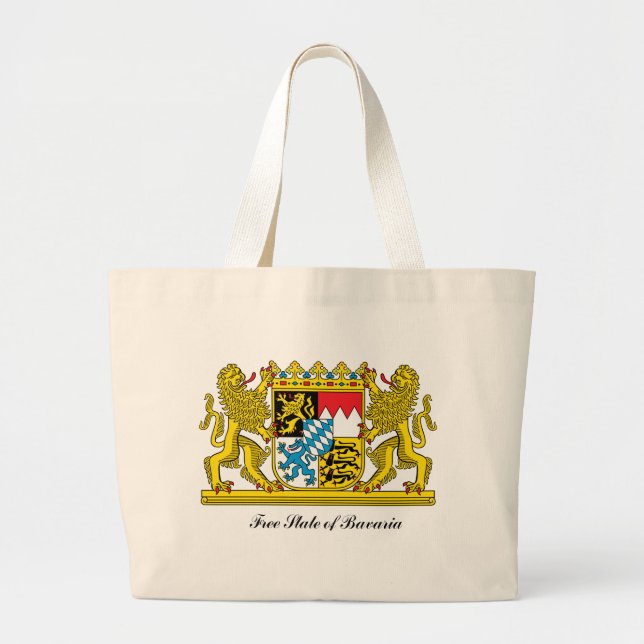 Bavaria Coat of Arms Large Tote Bag (Front)