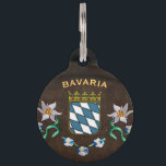 Bavaria Coat of Arms Pet ID Tag<br><div class="desc">Insert your pet's name and your phone # on the back side 

More items for Bavaria fans: 
www.zazzle.com/aura2000*/bavaria</div>