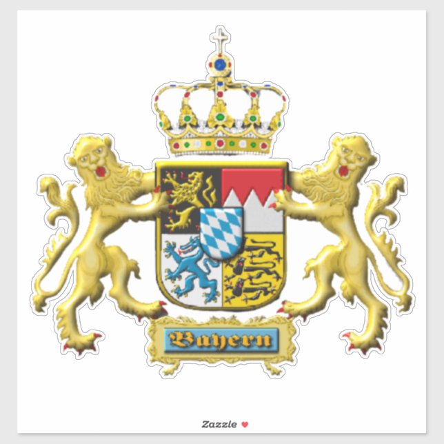 Bavaria Coat of Arms Sicker Sticker (Sheet)