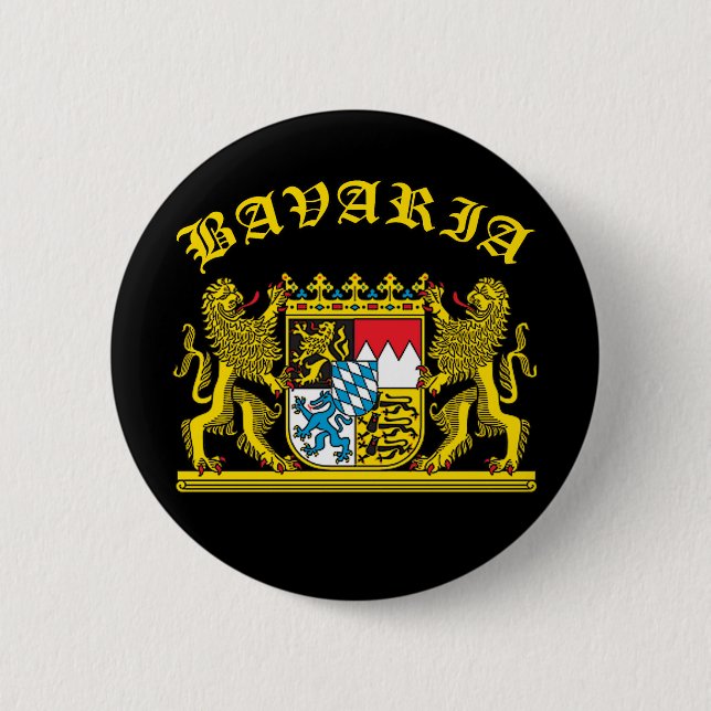 Bavaria Coat of Arms Tshirts and Products Pinback Button (Front)