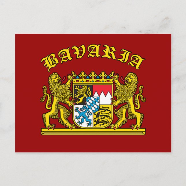Bavaria Coat of Arms Tshirts and Products Postcard (Front)