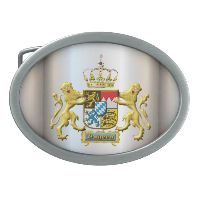 Bavaria Crest Oktoberfest  Belt Buckle (Front)