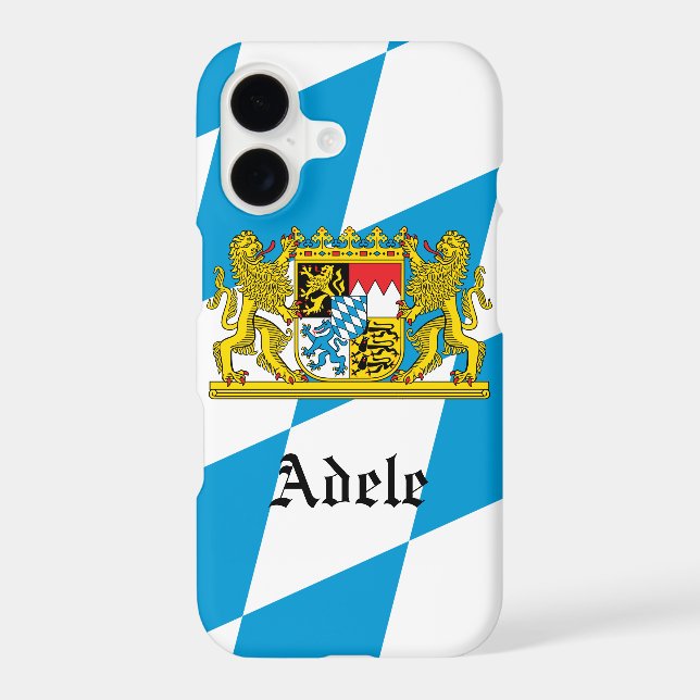Bavaria Custom Name Personalized Case-Mate iPhone Case (Back)