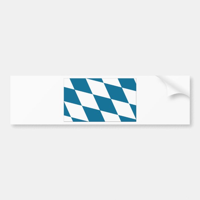 Bavaria Flag Bumper Sticker (Front)
