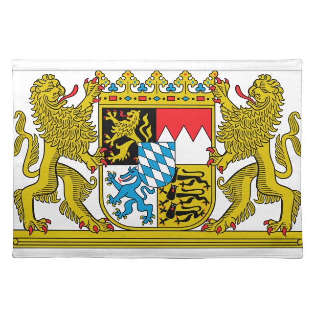 Bavaria (Germany) Coat of Arms Cloth Placemat (Front)