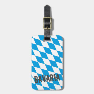 Bavaria Germany Diamond Flag Design Luggage Tag