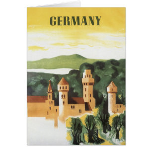 Bavaria, Germany, German Castle Vintage Travel Art Cards