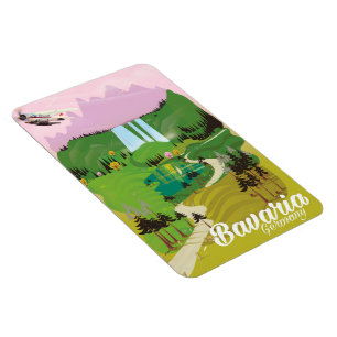 Bavaria Germany landscape travel print Magnet