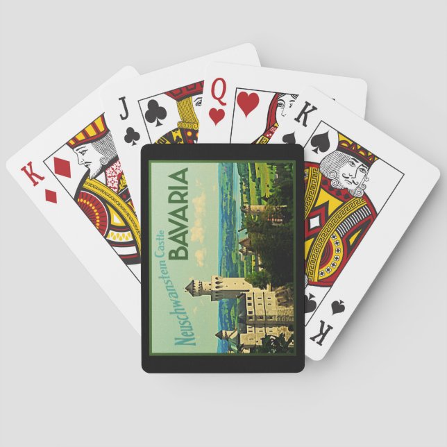 Bavaria Germany Neuschwanstein Castle Poker Cards (Back)