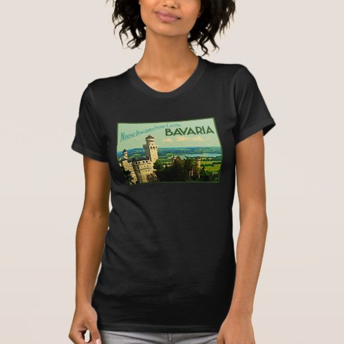Bavaria Germany Neuschwanstein Castle T_Shirt