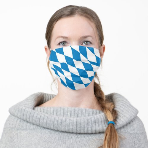 bavaria land flag country symbol nation ethnic ger adult cloth face mask