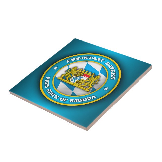 Bavaria Medallion Ceramic Tile (Side)