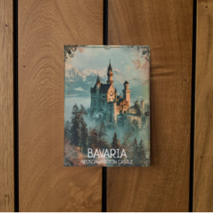 Bavaria Neuschwanstein Castle Vintage Postcard