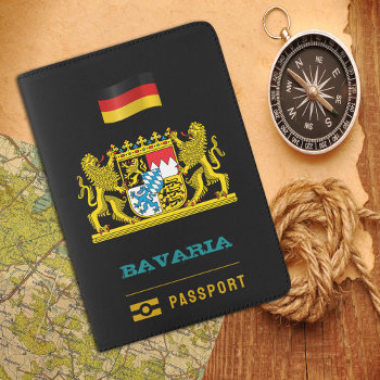 Bavaria Passport  Bavarian Coat Of Arms  Flag Passport Holder by FlagMyWorld at Zazzle