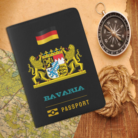 Bavaria Passport, Bavarian Coat Of Arms, Flag Passport Holder