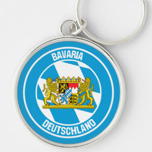 Bavaria Round Emblem Keychain