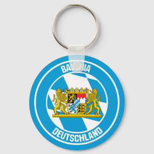 Bavaria Round Emblem Keychain