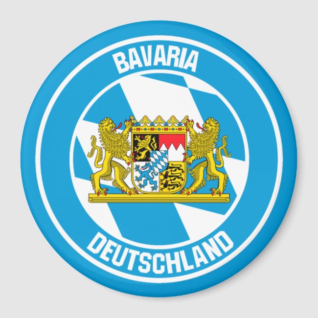 Bavaria Round Emblem Magnet