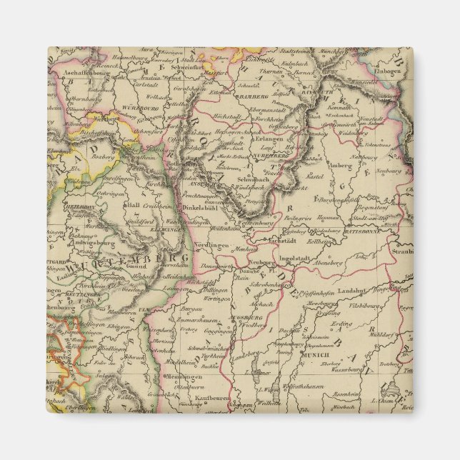 Bavaria, W?rttemberg and Baden Gr Magnet (Front)