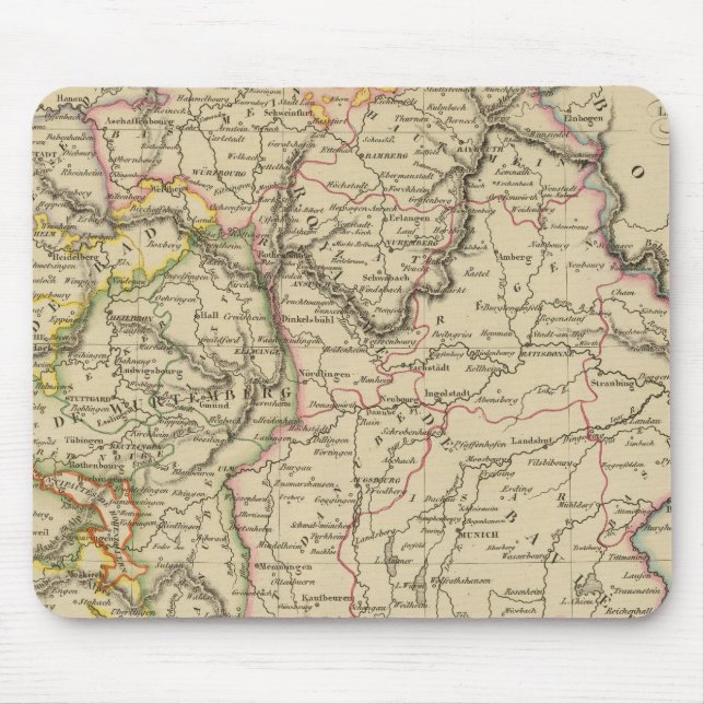 Bavaria, W?rttemberg and Baden Gr Mouse Pad (Front)