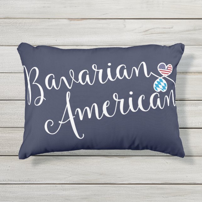 Bavarian American Accent Pillow (Front)
