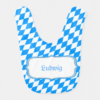 Bavarian Blue Gift for Boys Baby Bib