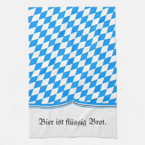 Bavarian Blue White Kitchen Towel