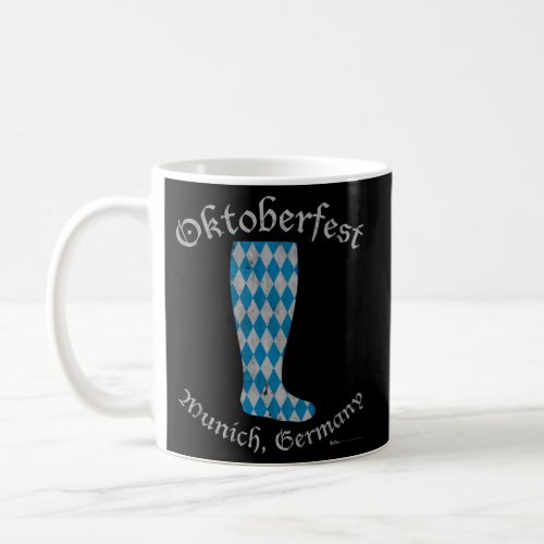 Bavarian Boot Oktoberfest 2021 Munich Germany Flag Coffee Mug