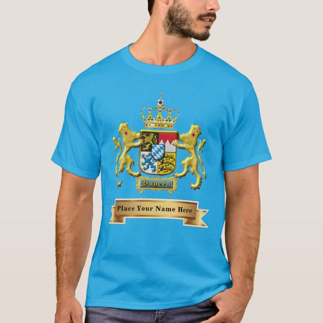 Bavarian Coat of Arms Personalized T-Shirt (Front)