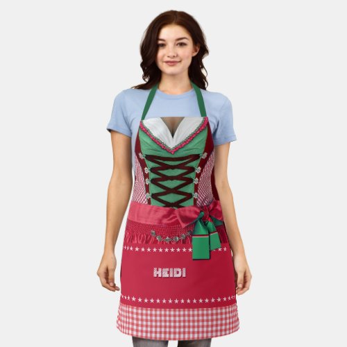 Bavarian Dirndl wout your Name Apron