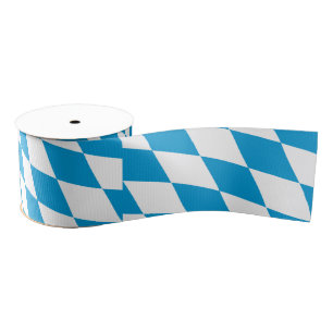 Bavarian Flag & Bavaria, Germany travel /sports Grosgrain Ribbon