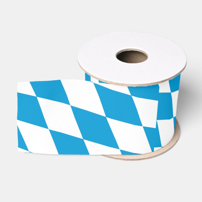 Bavarian Flag & Bavaria, Germany travel /sports Grosgrain Ribbon (Spool)
