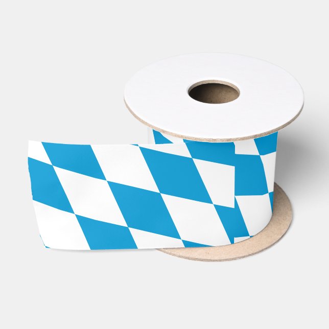 Bavarian Flag & Bavaria, Germany travel /sports Satin Ribbon (Spool)
