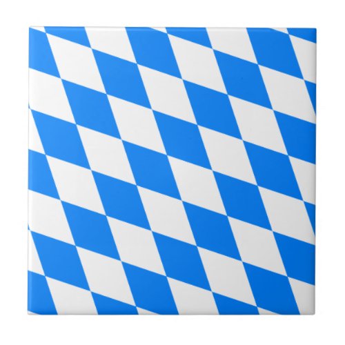 Bavarian Flag _ Bayerische Flagge Ceramic Tile