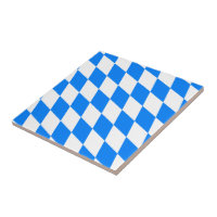 Bavarian Flag - Bayerische Flagge Ceramic Tile