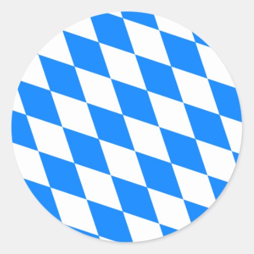 Bavarian Flag _ Bayerische Flagge Classic Round Sticker