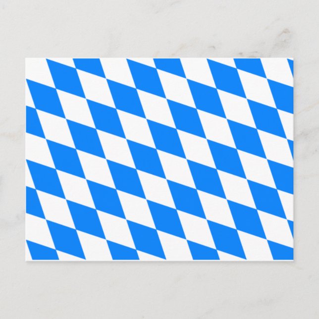 Bavarian Flag - Bayerische Flagge Postcard (Front)