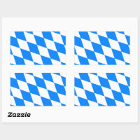 Bavarian Flag - Bayerische Flagge Rectangular Sticker