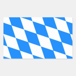 Bavarian Flag - Bayerische Flagge Rectangular Sticker