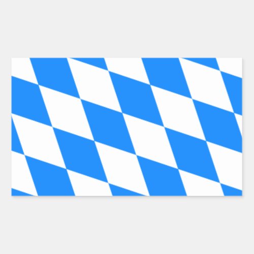 Bavarian Flag _ Bayerische Flagge Rectangular Sticker