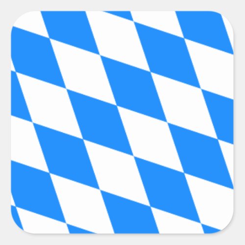 Bavarian Flag _ Bayerische Flagge Square Sticker