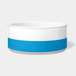 Bavarian Flag Bowl<br><div class="desc">This design features the flag of Bavaria, which is a landlocked state of Germany, occupying its southeastern corner. Bavaria is the largest German state by land area. Bavaria's main cities are Munich (its capital and largest city), Nuremberg, Augsburg, Regensburg, Würzburg, Ingolstadt, Fürth and Erlangen. Bavarians have traditionally been proud of...</div>